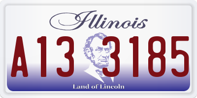 IL license plate A133185