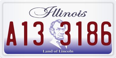 IL license plate A133186