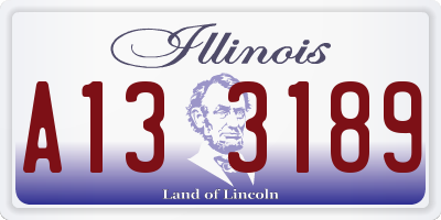 IL license plate A133189