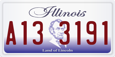 IL license plate A133191