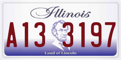 IL license plate A133197