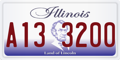 IL license plate A133200