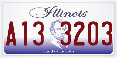 IL license plate A133203