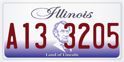 IL license plate A133205
