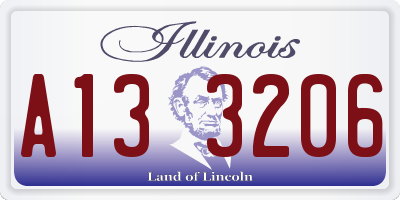IL license plate A133206