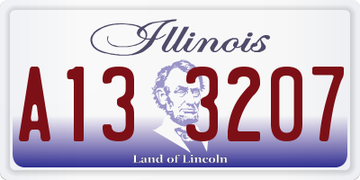 IL license plate A133207