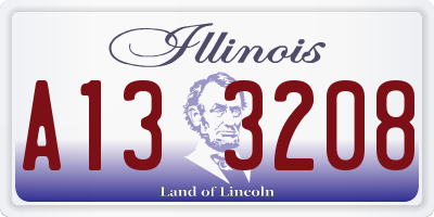 IL license plate A133208