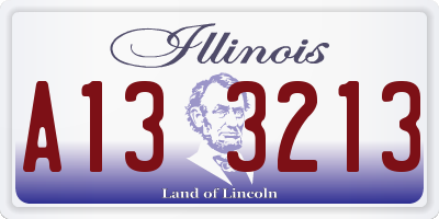 IL license plate A133213