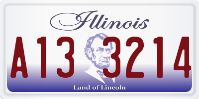 IL license plate A133214