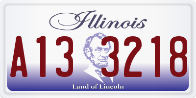 IL license plate A133218
