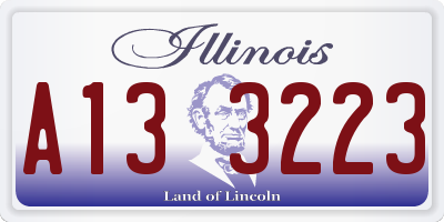 IL license plate A133223