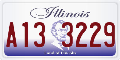 IL license plate A133229