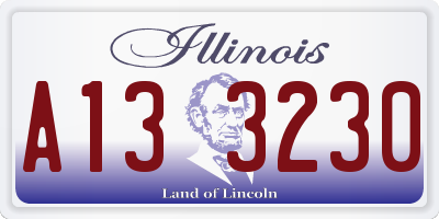 IL license plate A133230