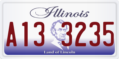 IL license plate A133235