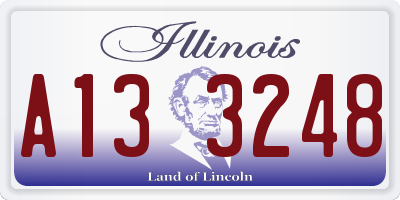 IL license plate A133248