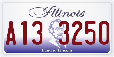 IL license plate A133250