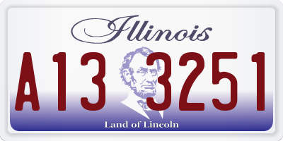 IL license plate A133251