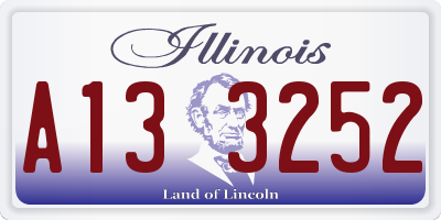 IL license plate A133252