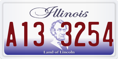 IL license plate A133254