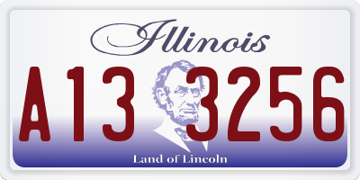 IL license plate A133256