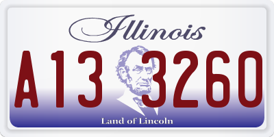 IL license plate A133260