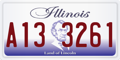 IL license plate A133261