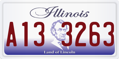 IL license plate A133263