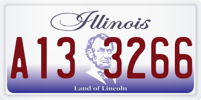 IL license plate A133266