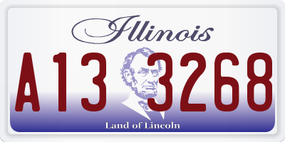IL license plate A133268