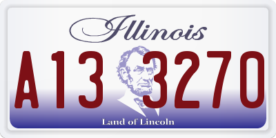 IL license plate A133270