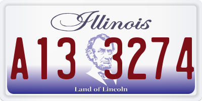 IL license plate A133274