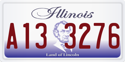 IL license plate A133276