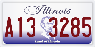 IL license plate A133285