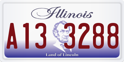 IL license plate A133288