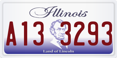 IL license plate A133293