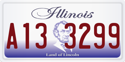 IL license plate A133299