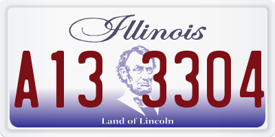 IL license plate A133304