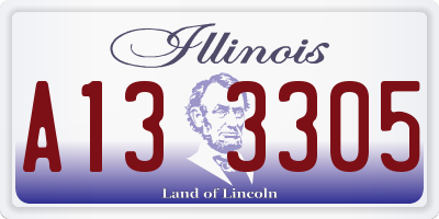 IL license plate A133305