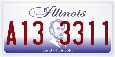 IL license plate A133311