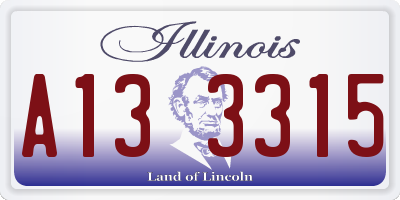 IL license plate A133315