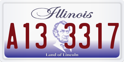IL license plate A133317