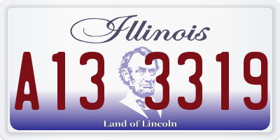 IL license plate A133319