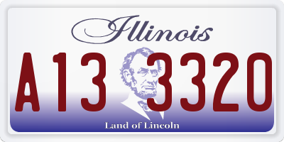 IL license plate A133320
