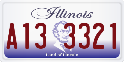 IL license plate A133321