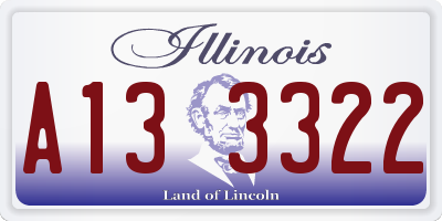 IL license plate A133322