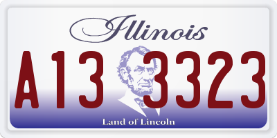 IL license plate A133323