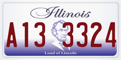 IL license plate A133324
