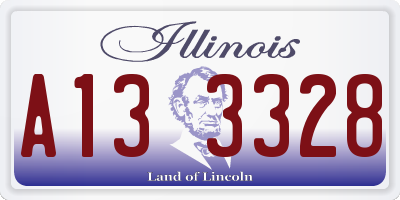IL license plate A133328