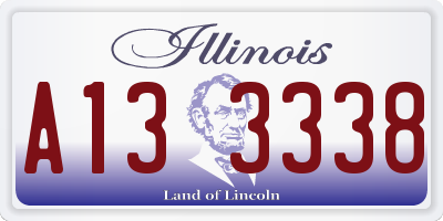 IL license plate A133338