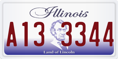 IL license plate A133344